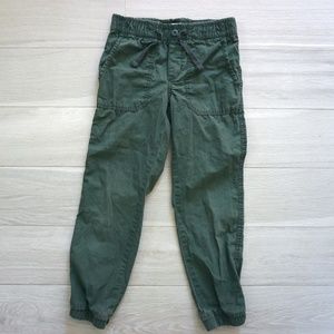Gap Kids Boys Pull-On Joggers Army Green utility joggers 100% cotton Size 8